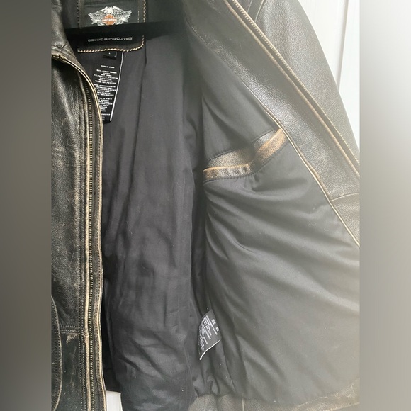 Genuine Harley Davidson Panhead II leather jacket - convertible - Picture 5 of 13